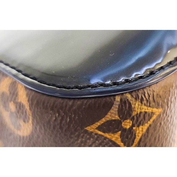 Louis Vuitton Monogram Vernis Cherry Wood PM Noir Black Handbag - Picture 10 of 16